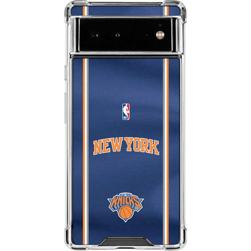 NBA New York Knicks Jersey Google Pixel 6 Clear Case